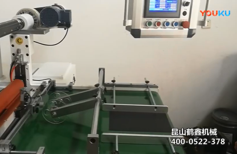 全自动贴合覆膜切片排废一体机--鹤鑫机械又一款神机！